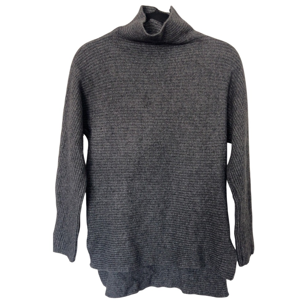 Bartolini Made In italy Wool Cashmere Mock Neck Ribbed Sweater | SZ: Large